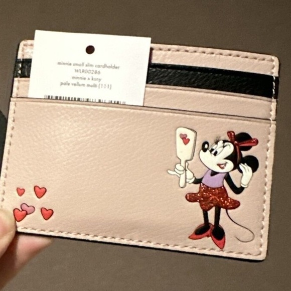KATE SPADE X DISNEY AUTHENTIC Minnie Small Slim Card Holder - Picture 1 of 4